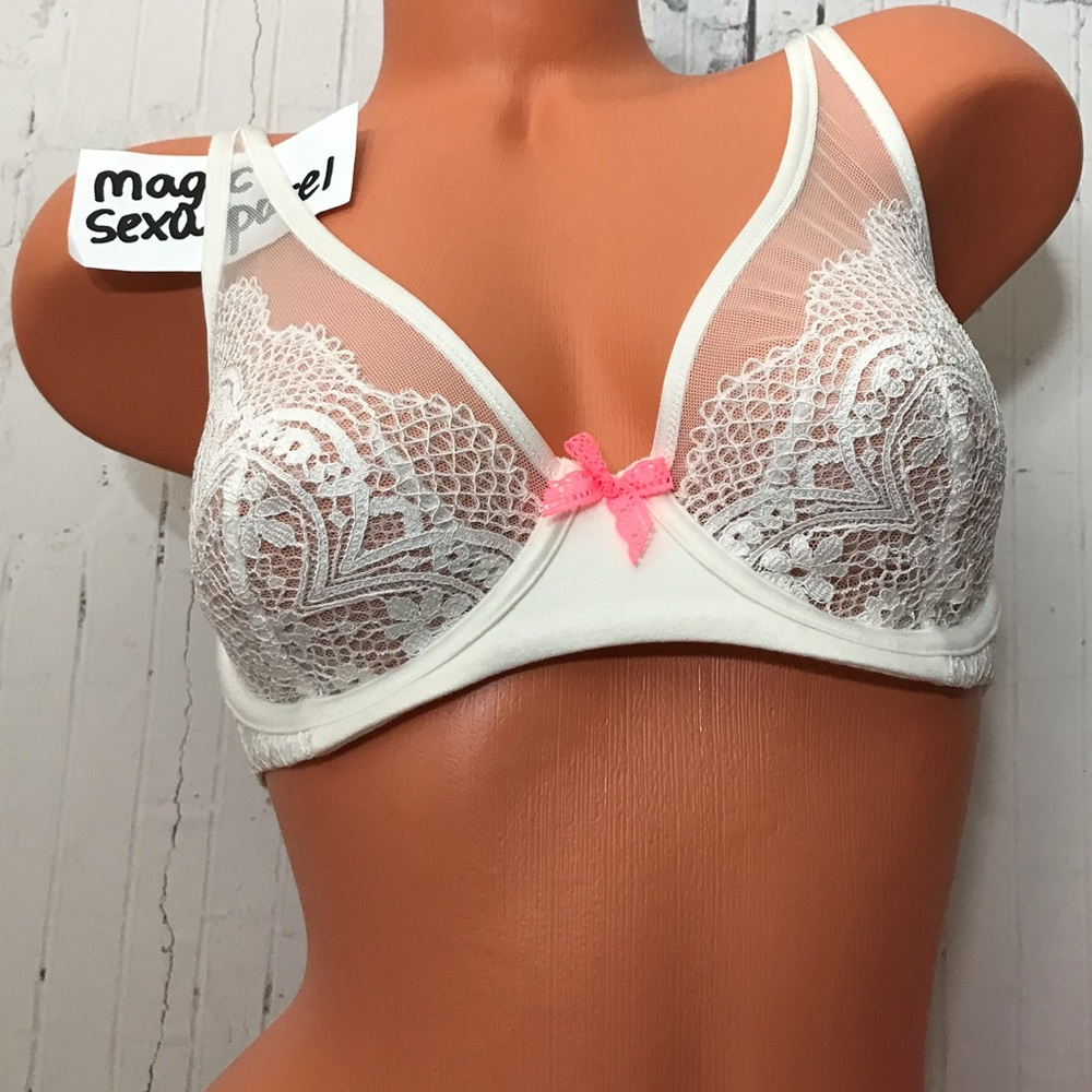 VS BODY BY VICTORIA UNLINED DEMI BRA COCONUT WHITE